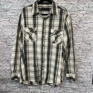 Beverly Hills Polo Plaid button up Shirt 2X Men